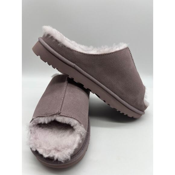 UGG Greenport Slide Sugarplum Purple Suede Slippers 1167610 Women's Size 9. - Picture 14 of 16